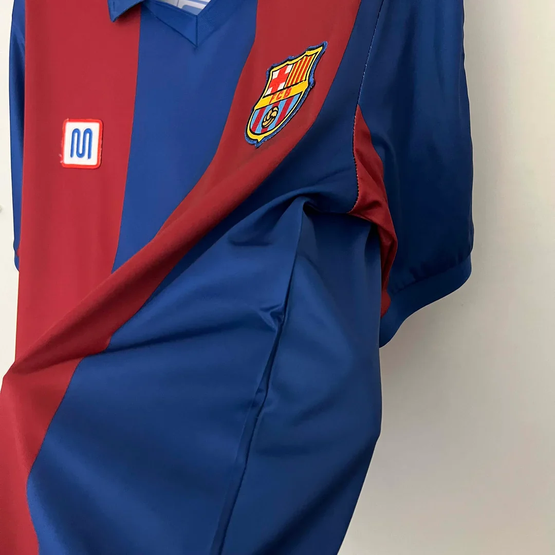 1981-1989 Retro Barcelona Home Jersey - Image 7