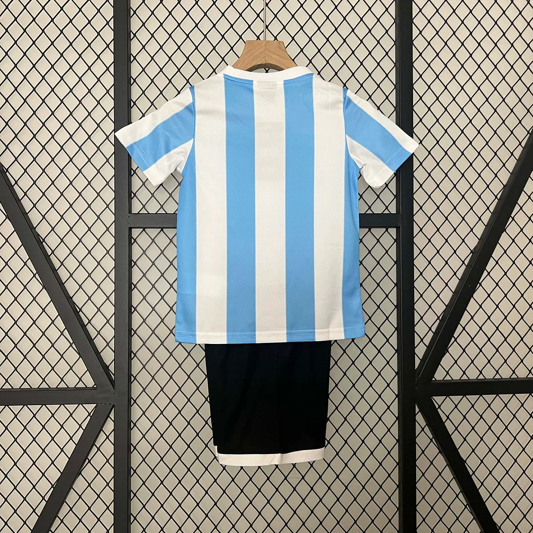 1986 Retro Argentina Home Kit Kids Size - Image 2