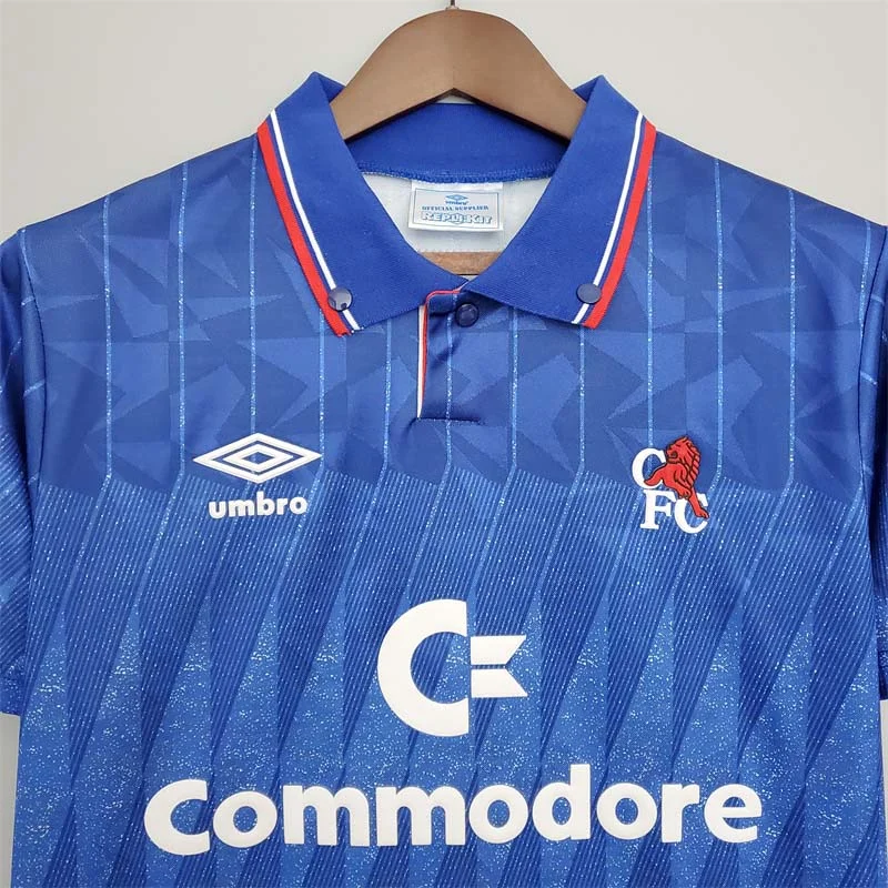 1989-1991 Retro Chelsea Home Jersey - Image 3