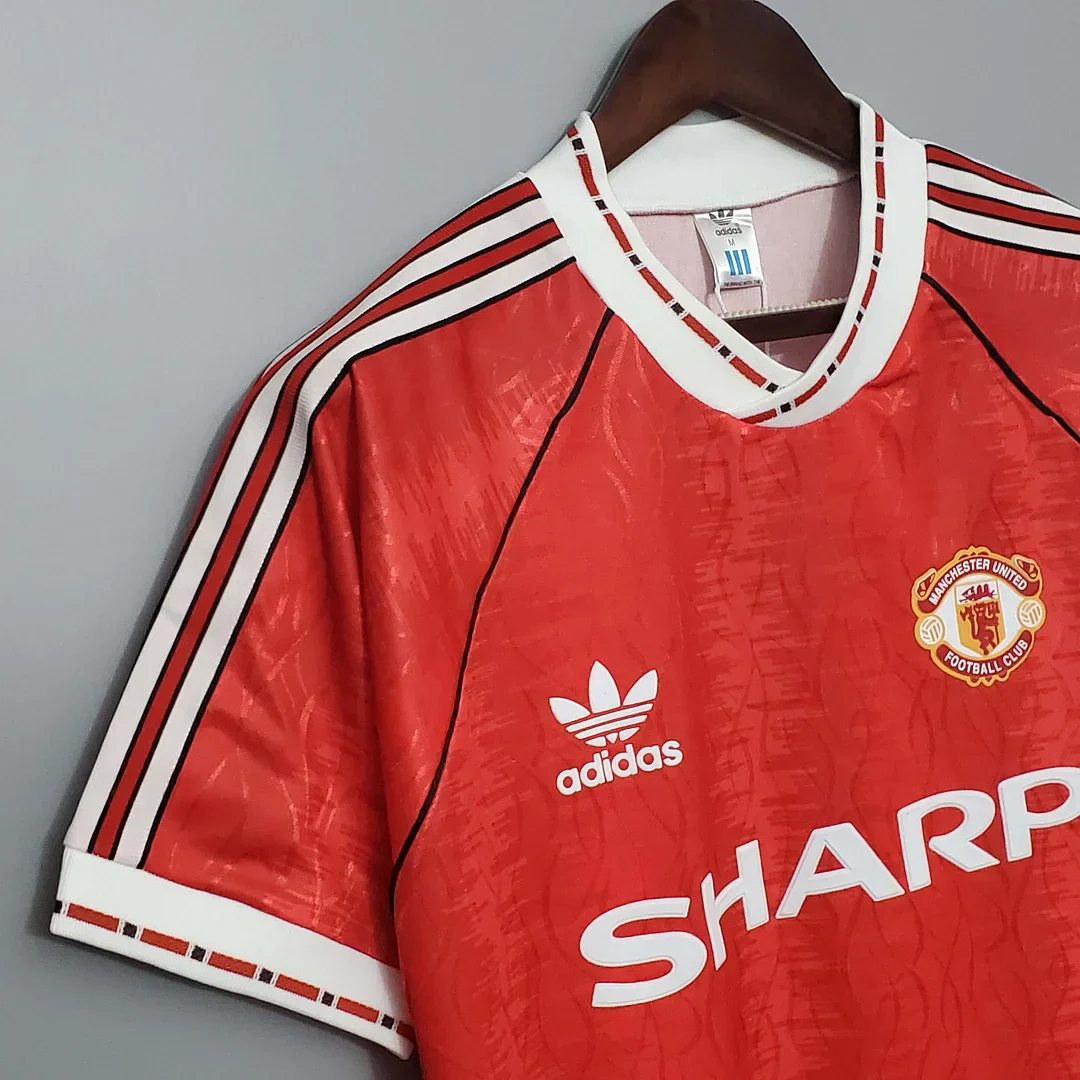 1990/1992 Retro Manchester United Home Jersey - Image 7