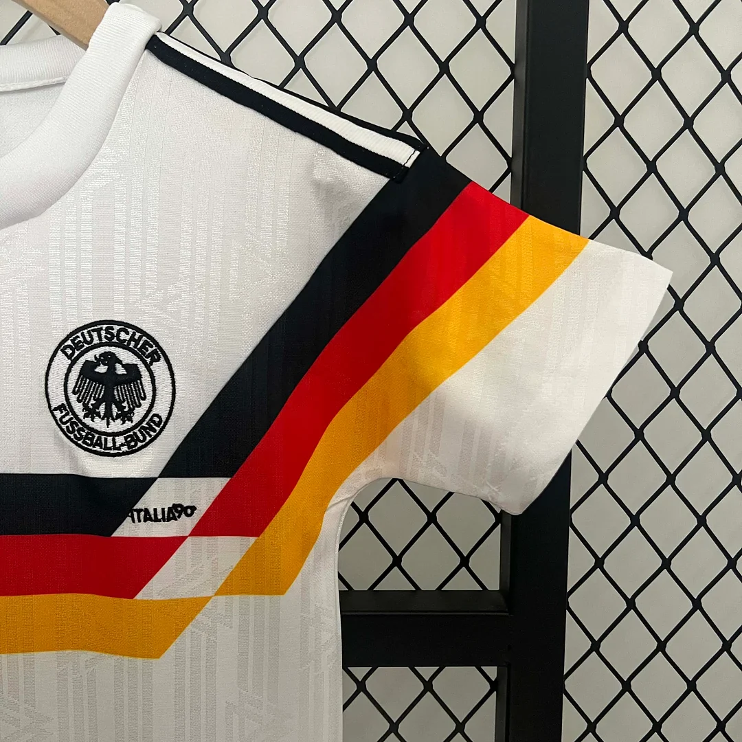 1990 Retro Germany Home Jersey Kids Size - Image 6