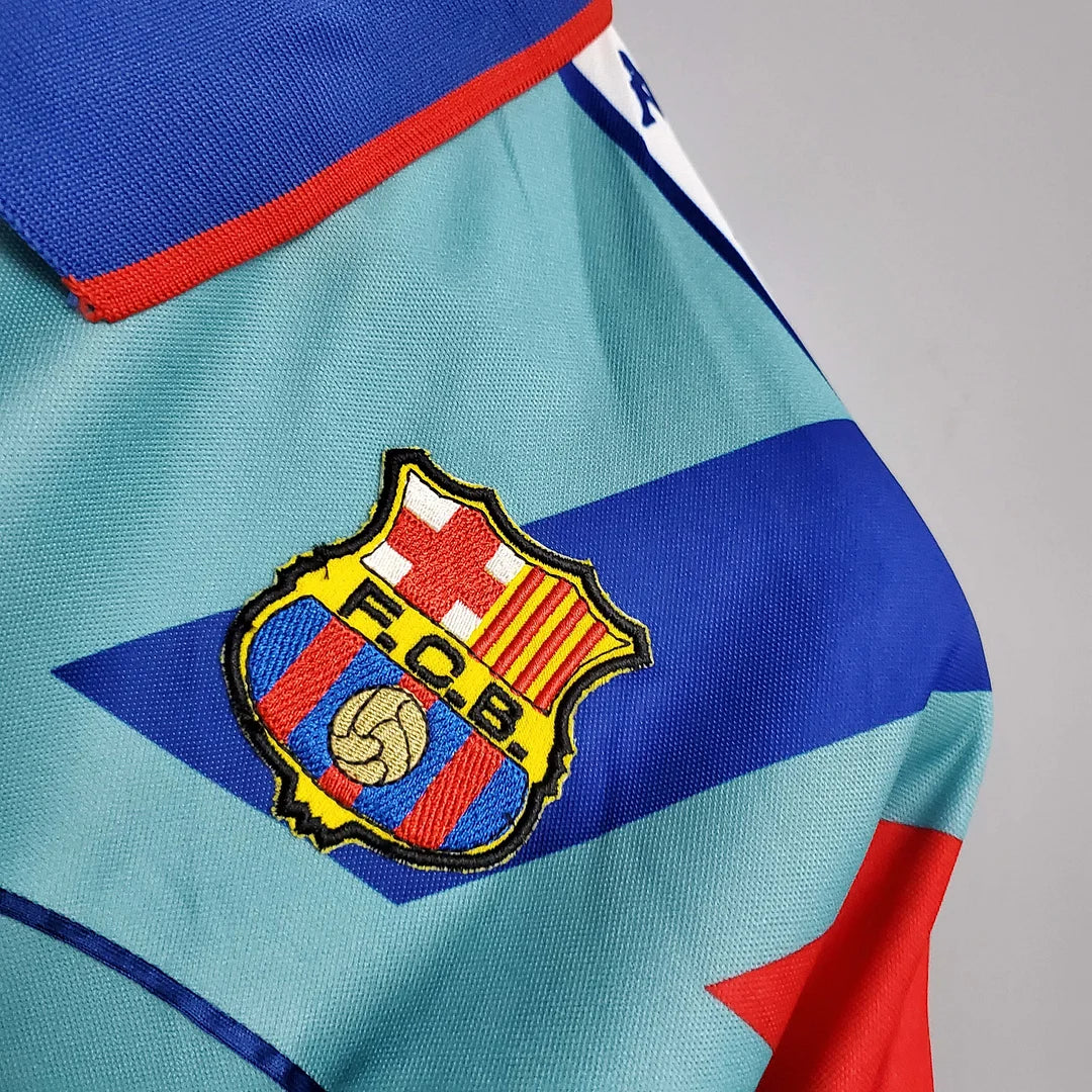 1992-1995 Retro Barcelona Away Jersey - Image 5