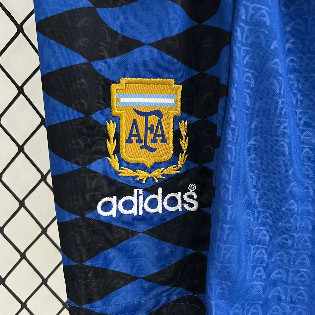 1994 Retro Kids Argentina Away Jersey - Image 5