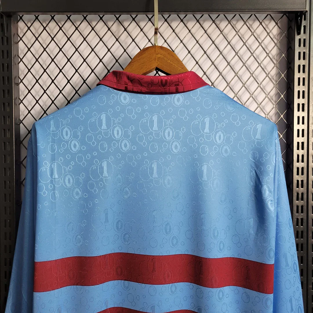1995-1996 Retro West Ham United Away Jersey Long Sleeve - Image 6