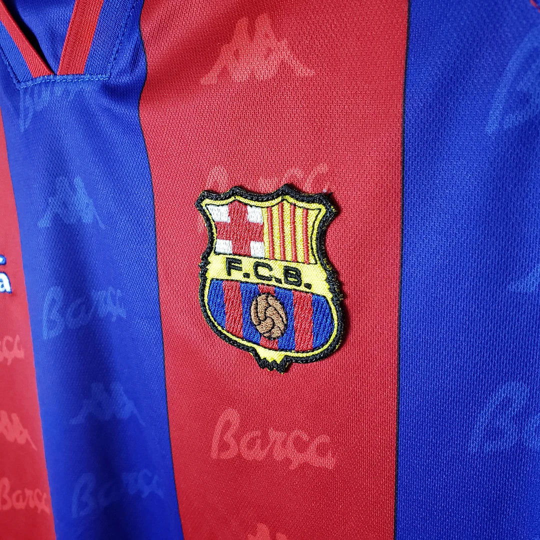 1995-1997 Retro Barcelona Home Jersey - Image 5