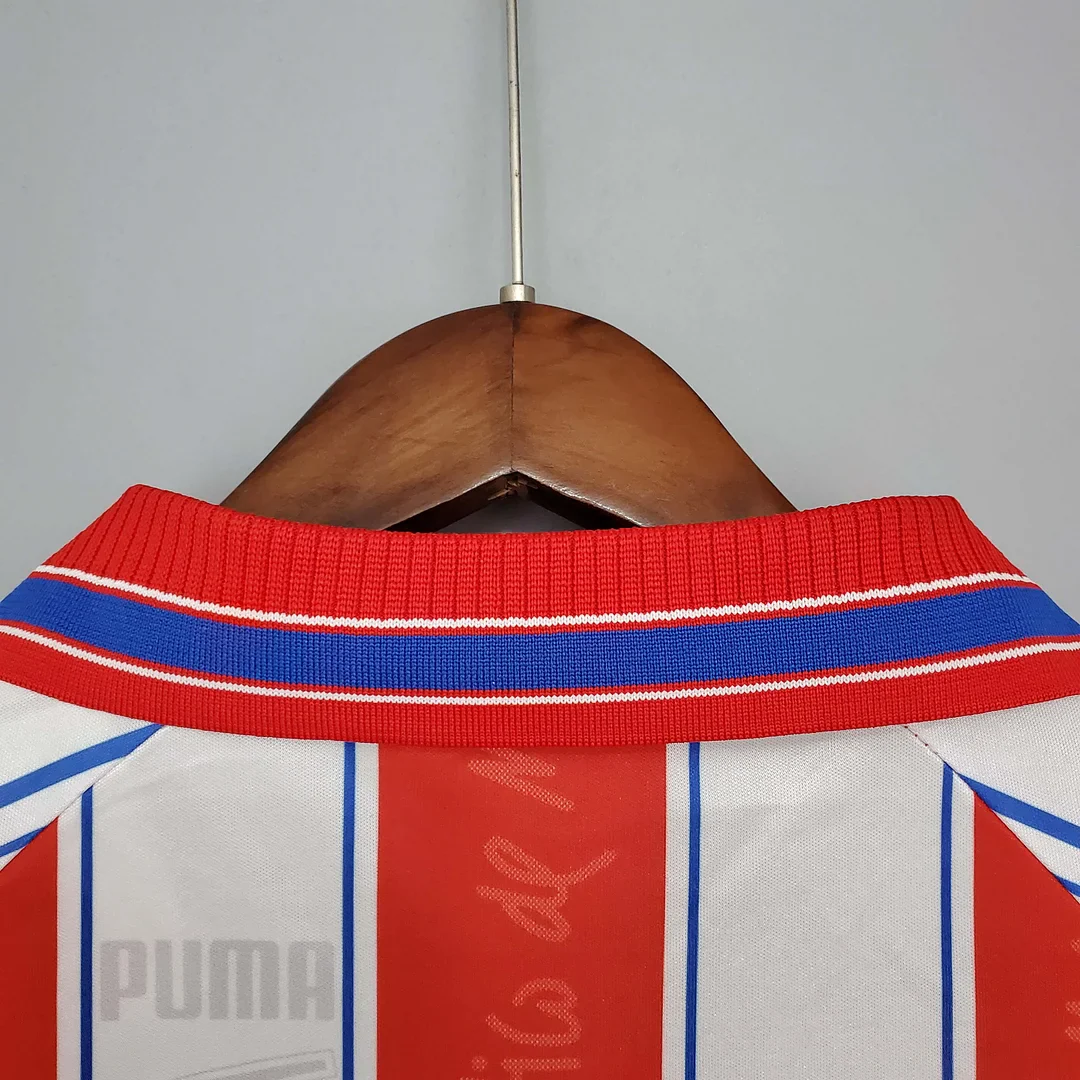 1996-1997 Retro Atletico Madrid Home Jersey - Image 6