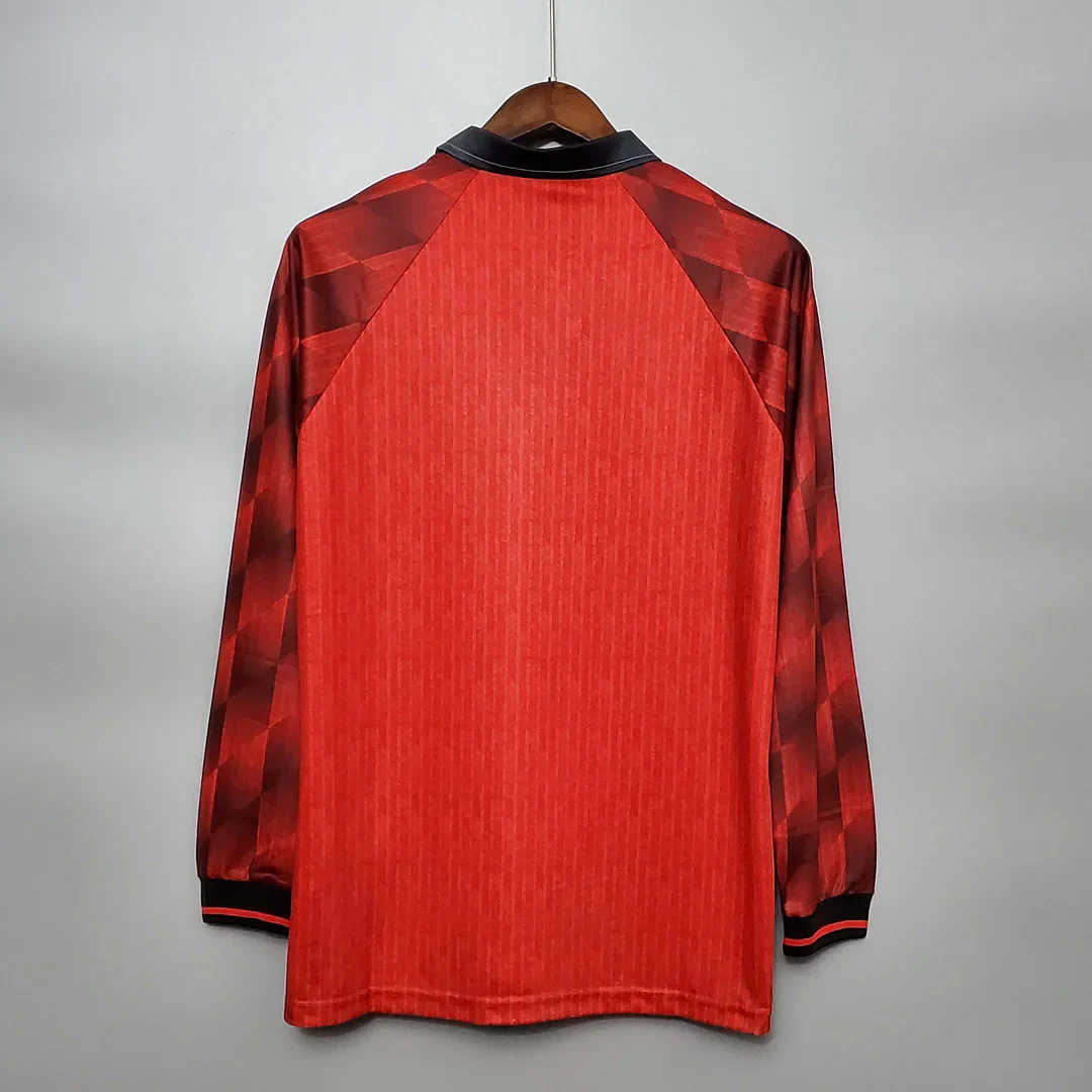 1996/1998 Retro Manchester United Home Long Sleeve - Image 2