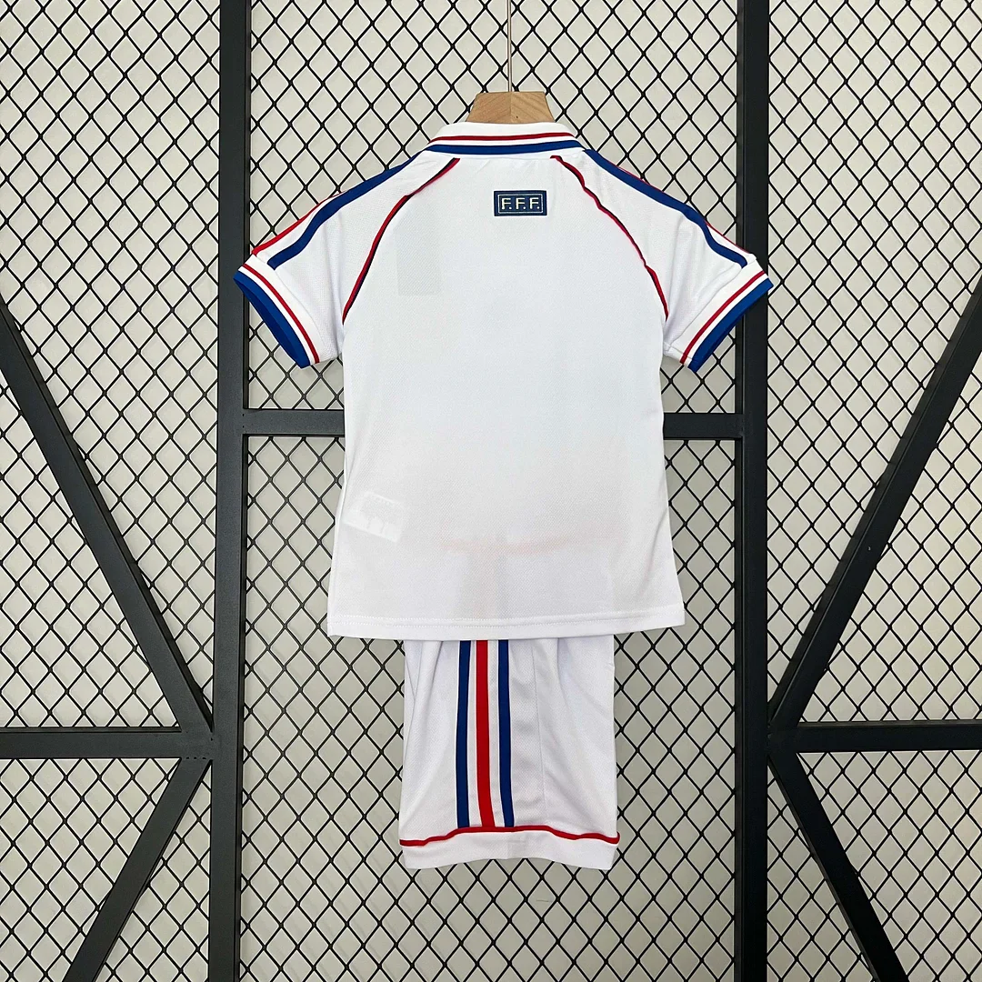 1998 Retro France Away Kit Kids Size - Image 2