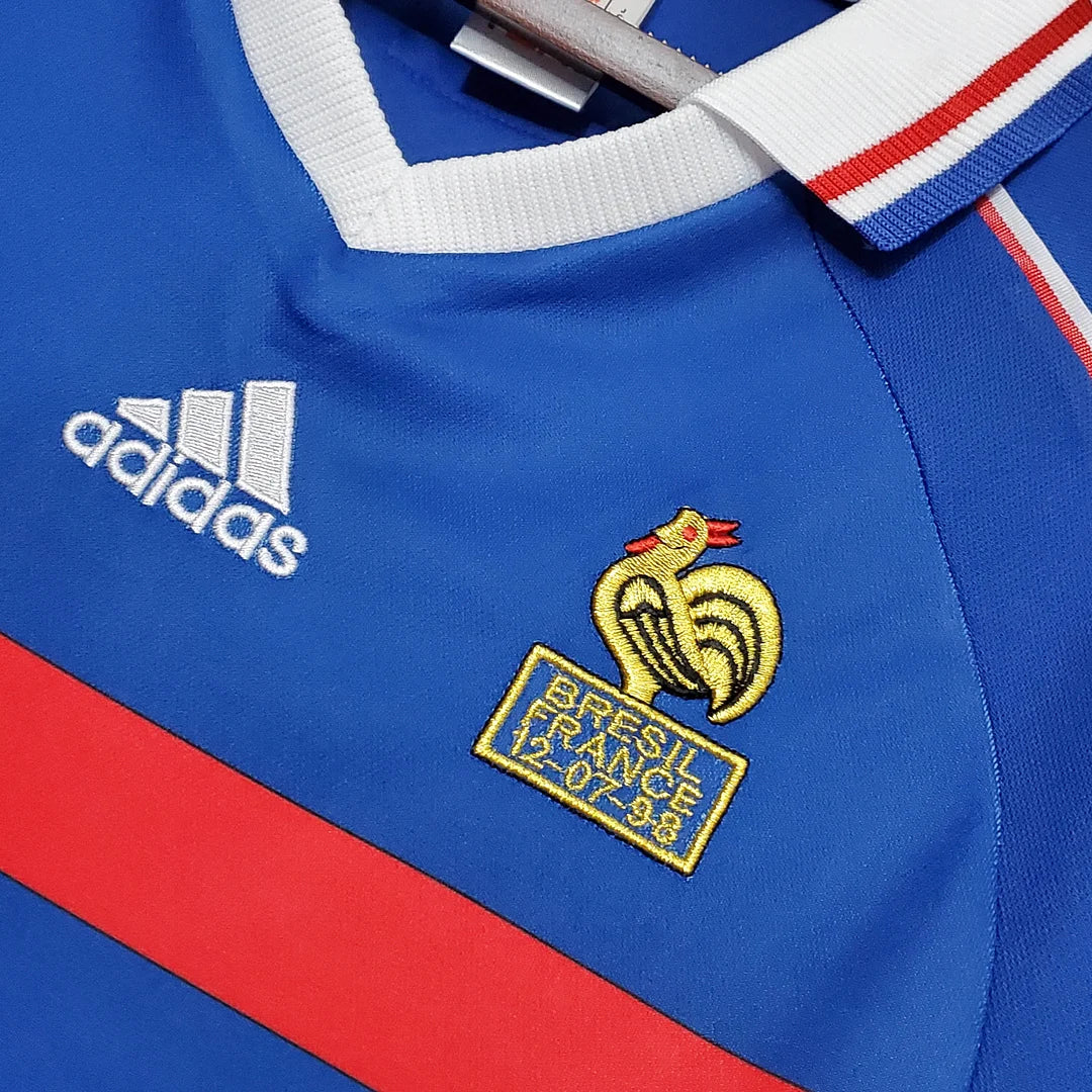 1998 Retro France Home Jersey - Image 4