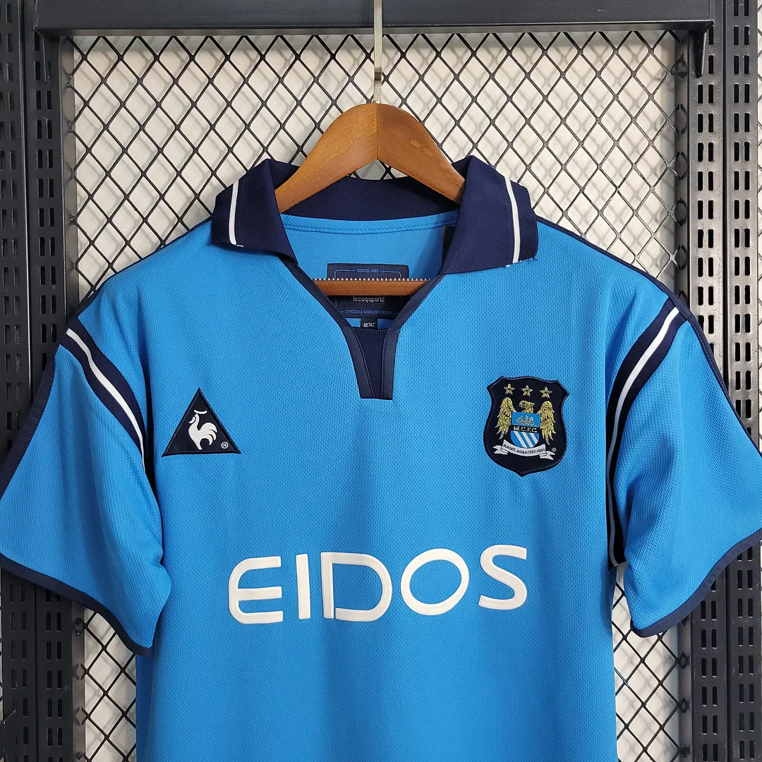2001/2003 Retro Manchester City Home Jersey - Image 3