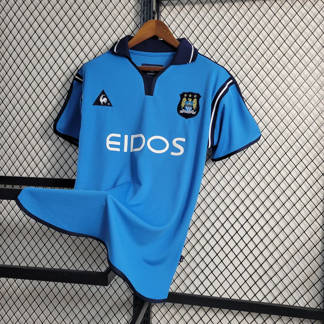 2001/2003 Retro Manchester City Home Jersey - Image 8