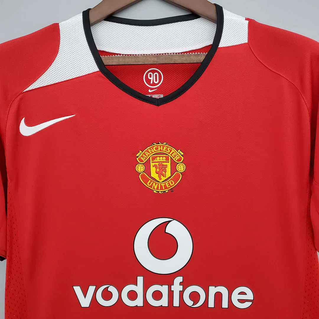 2004/2006 Retro Manchester United Home Jersey - Image 3