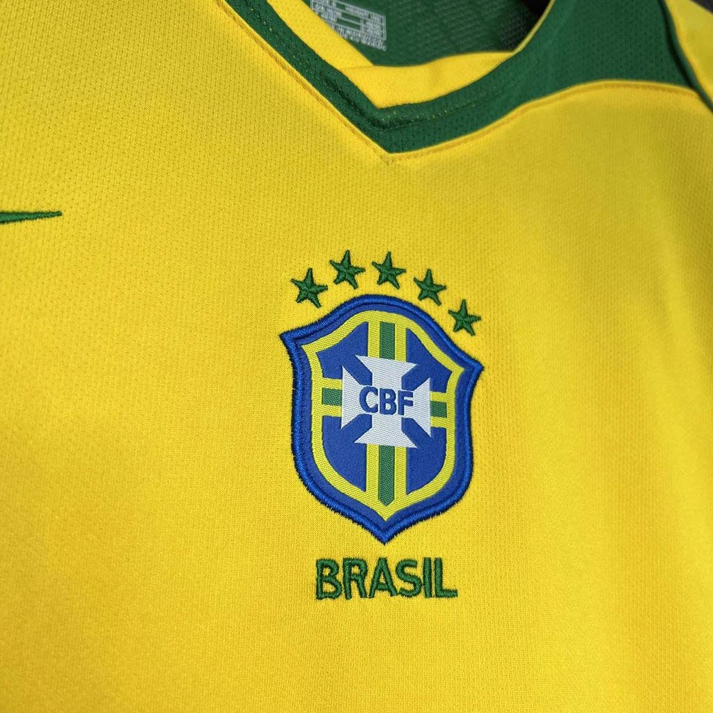 2004 Retro Brazil Home Jersey - Image 5