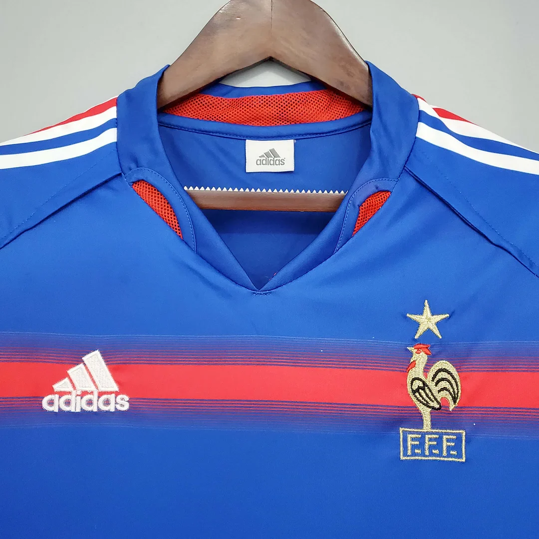 2004 Retro France Home Jersey - Image 3