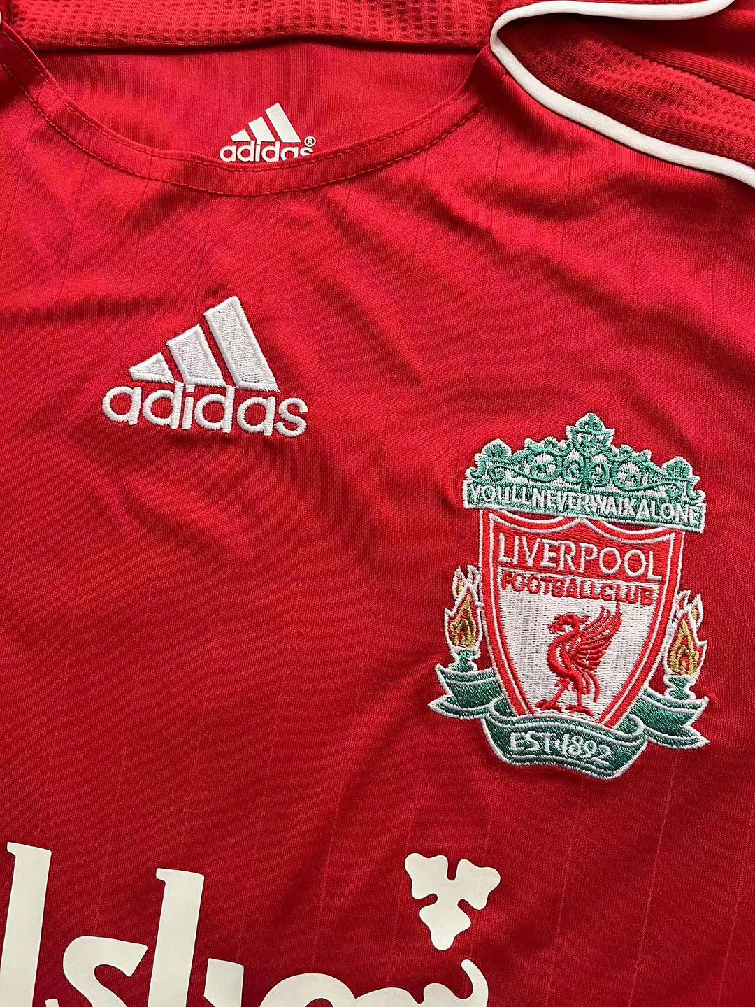 2006-2007 Retro Liverpool Home Jersey Long Sleeve - Image 4