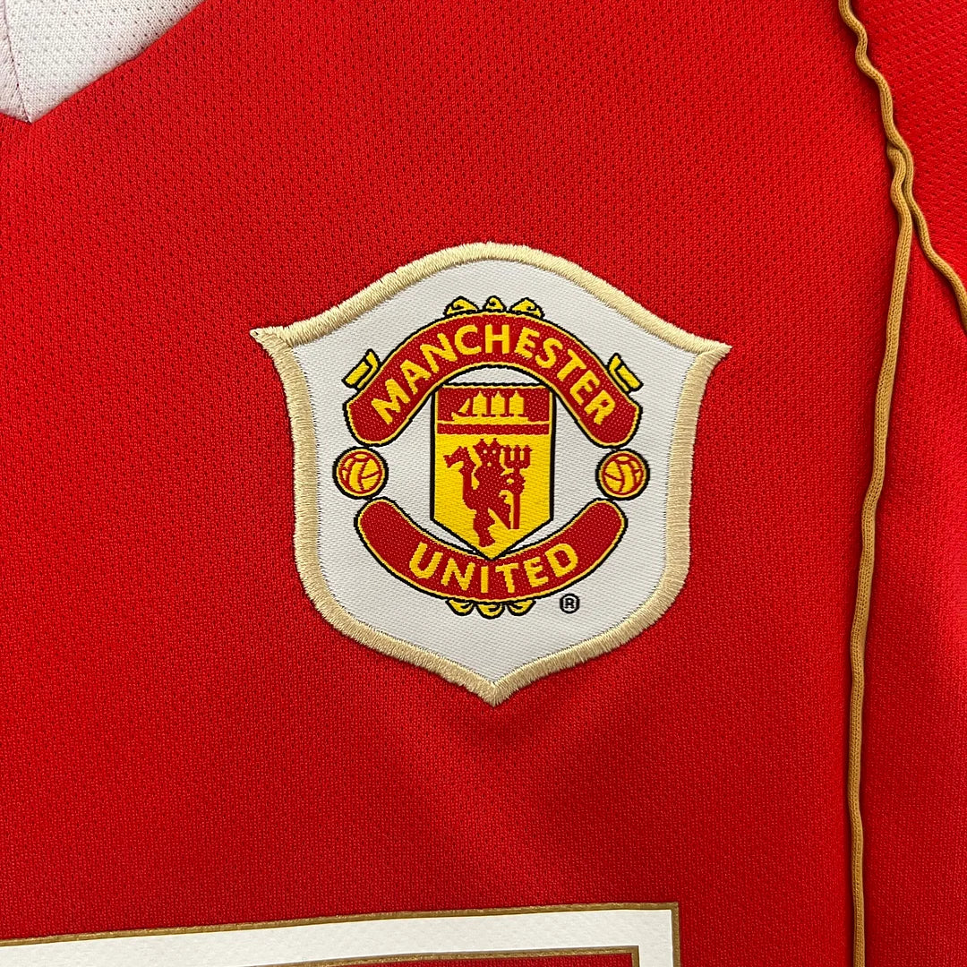 2006/2007 Retro Manchester United Home Kids Size - Image 7