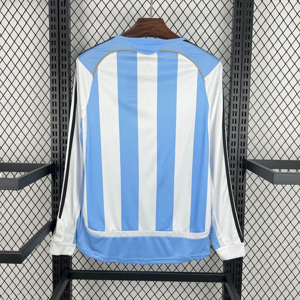 2006 Retro Argentina Home Long Sleeve - Image 2