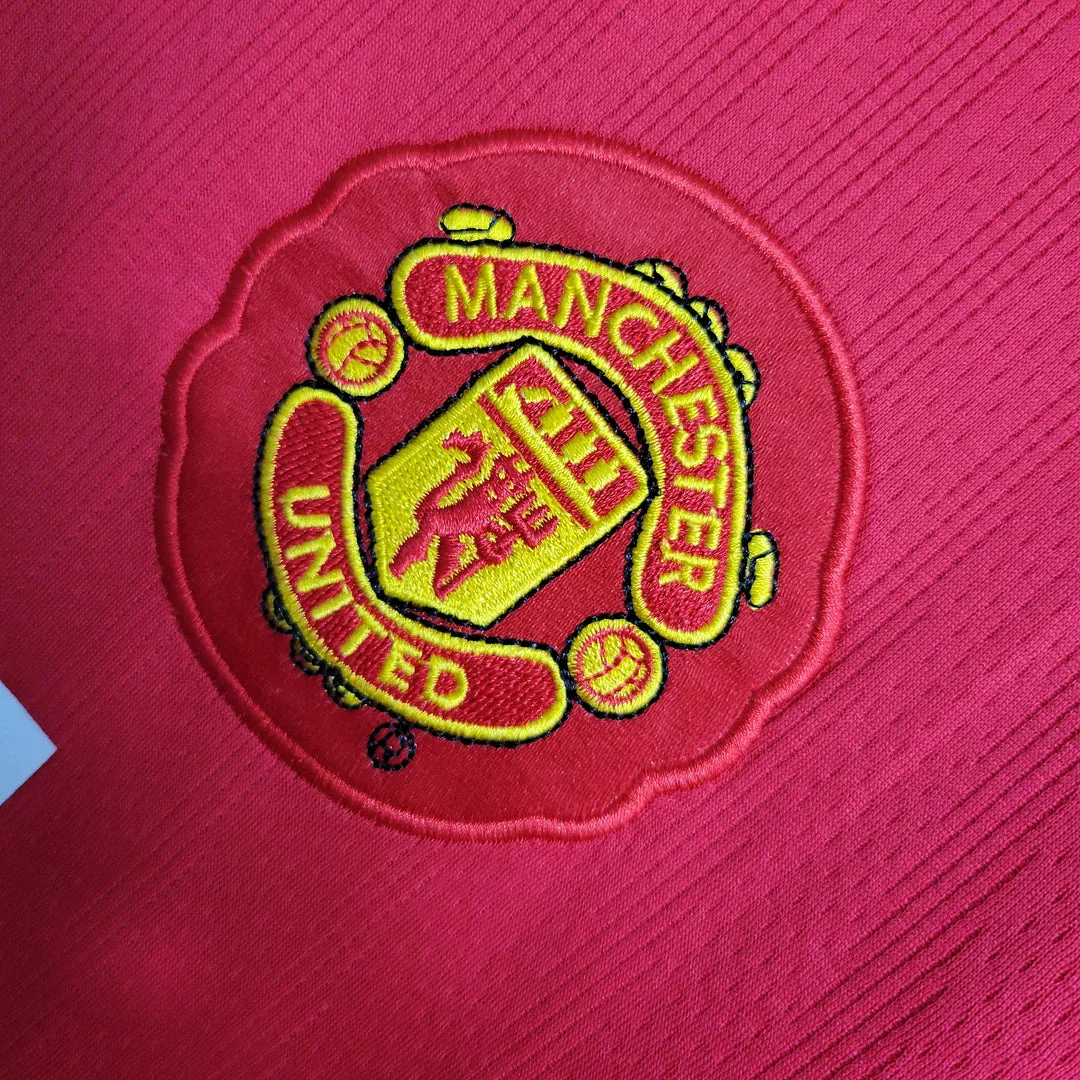 2007/2008 Retro Manchester United Home Champions League Kit - Image 5