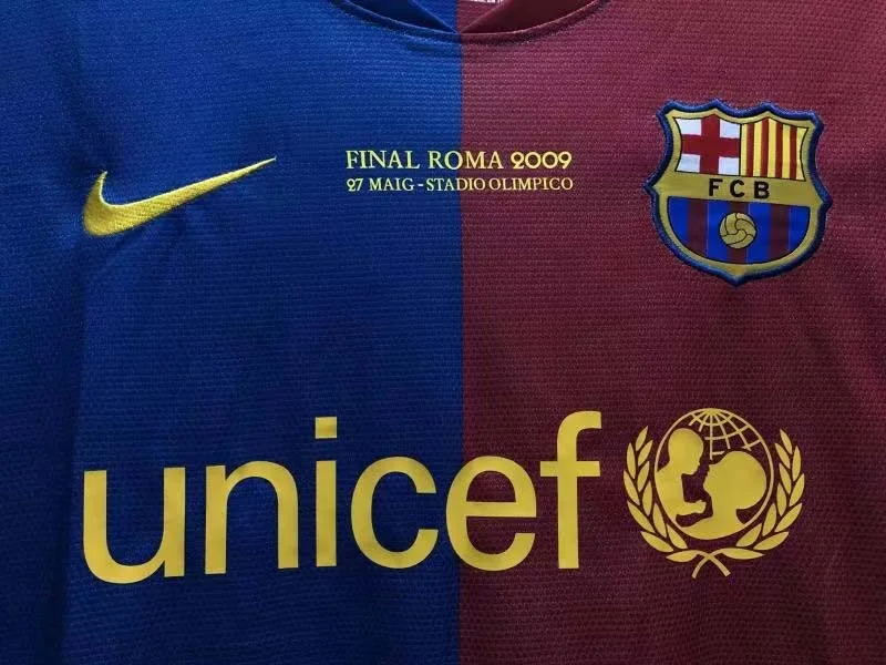 2008-2009 Retro Barcelona Home Champions League Long sleeve - Image 3