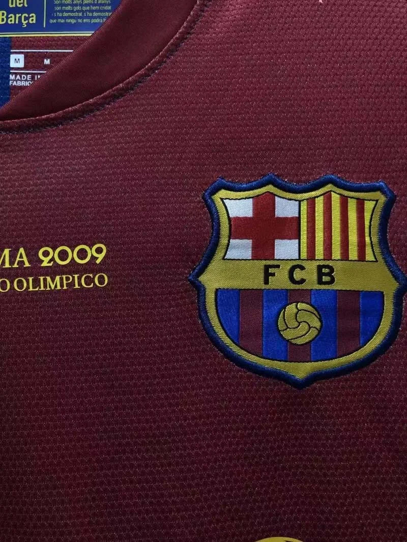2008-2009 Retro Barcelona Home Champions League Long sleeve - Image 5