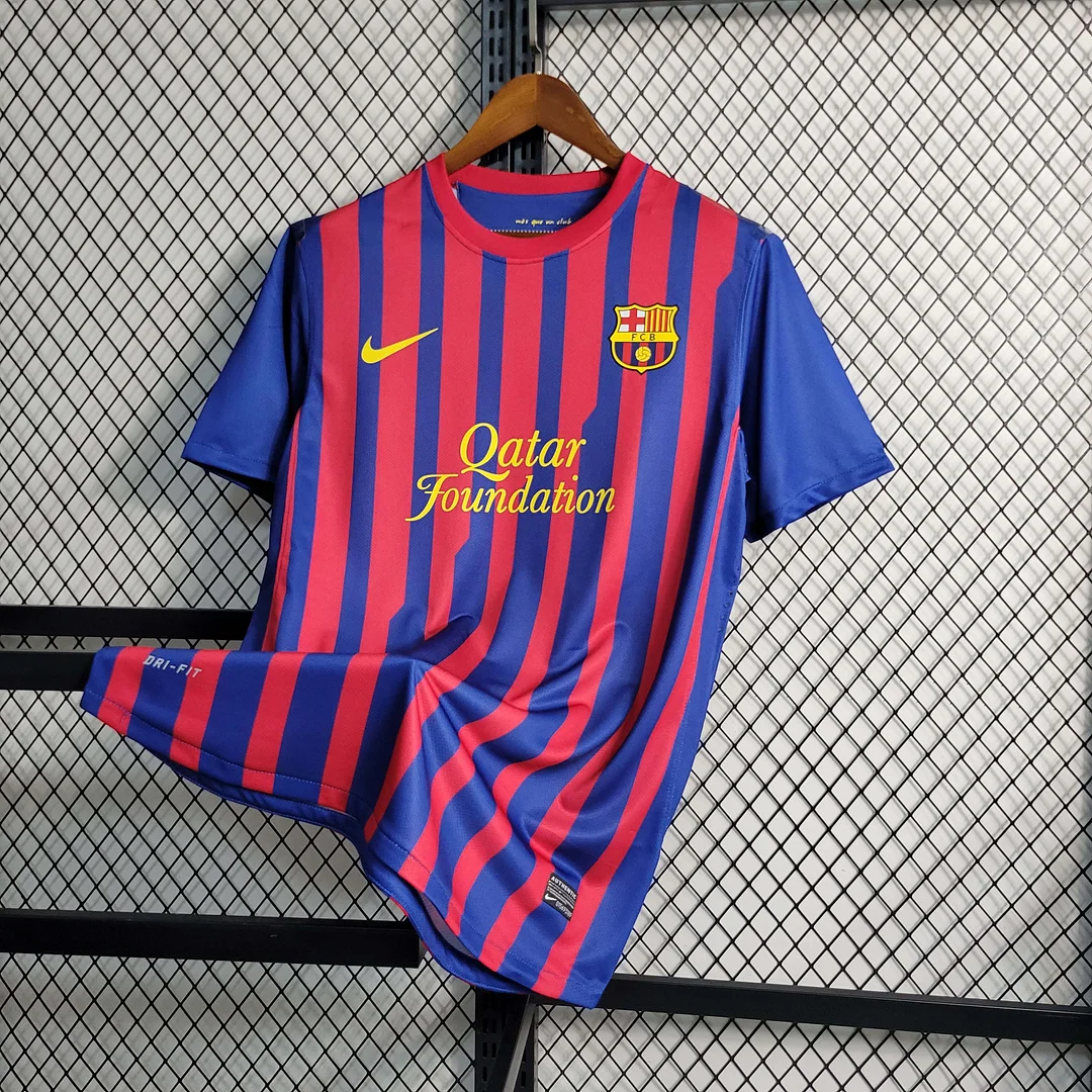2011-2012 Retro Barcelona Home Jersey - Image 3