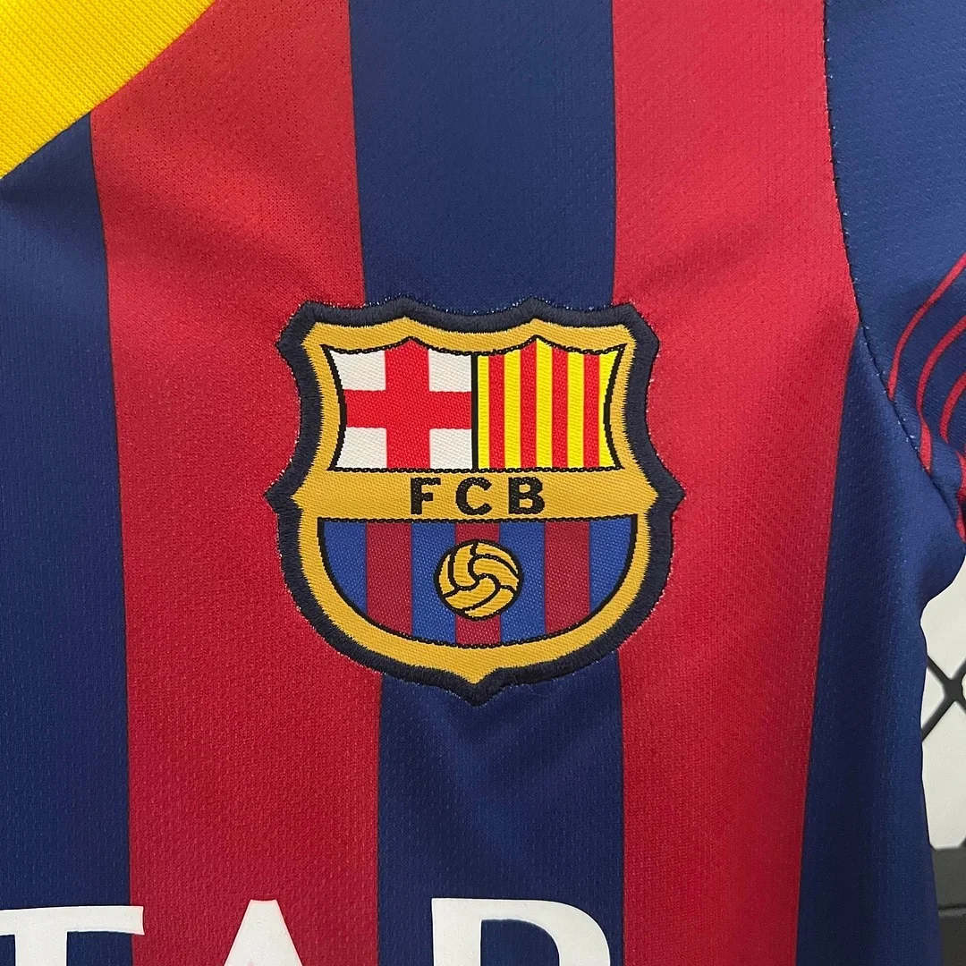 2013/2014 Retro Barcelona Home Kit Kids Size - Image 4