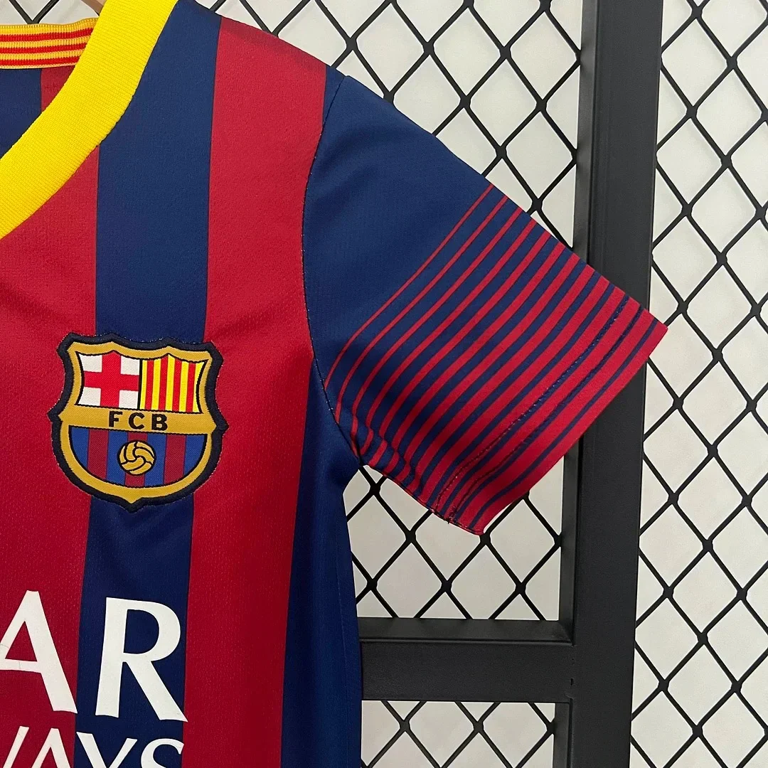 2013/2014 Retro Barcelona Home Kit Kids Size - Image 5