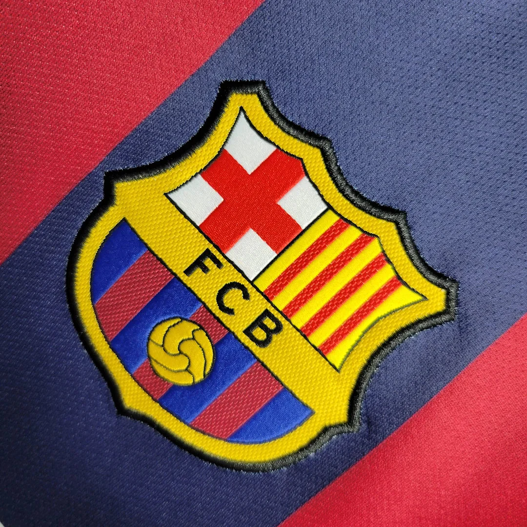2014-2015 Retro Barcelona Home Jersey - Image 5