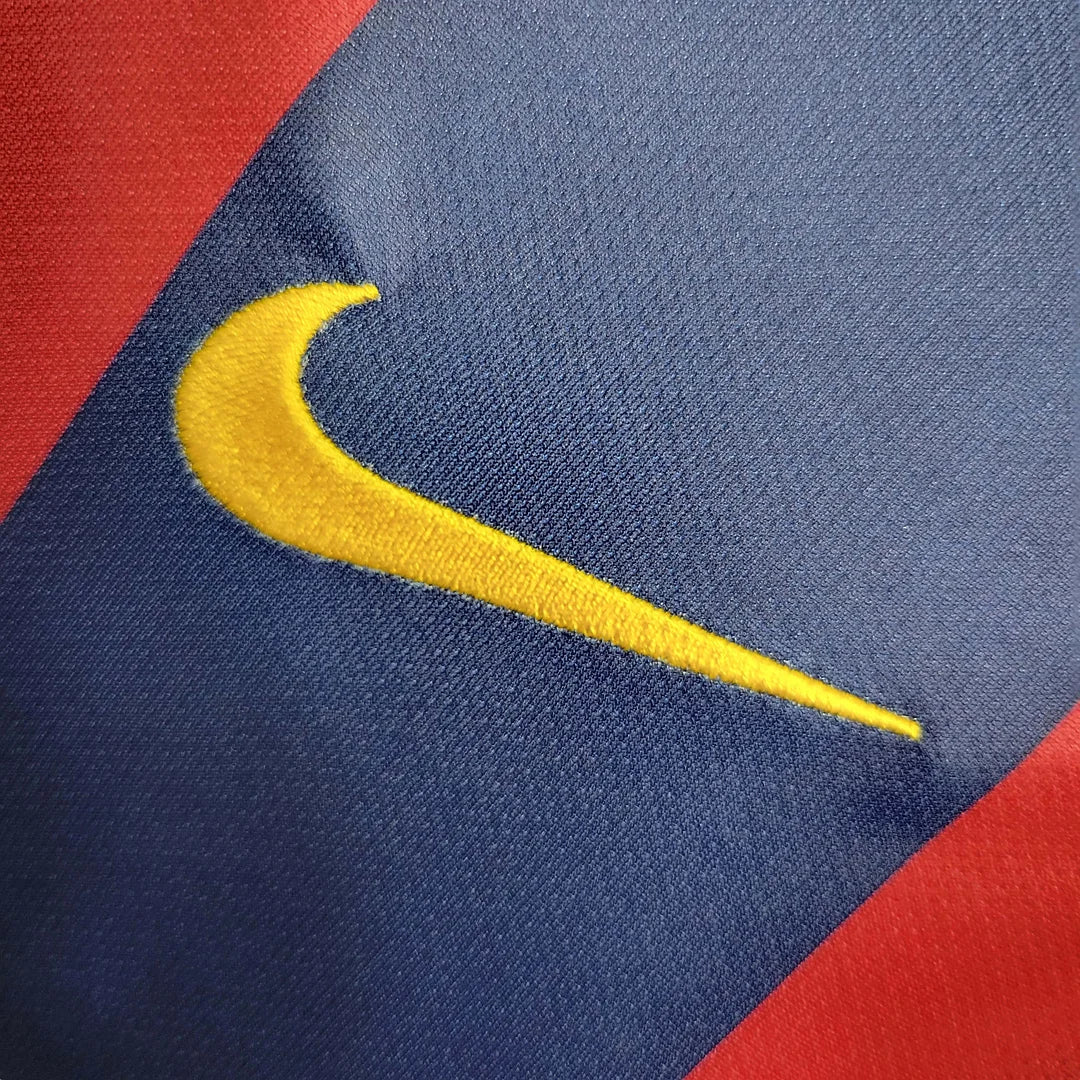 2014-2015 Retro Barcelona Home Jersey Long sleeve - Image 4