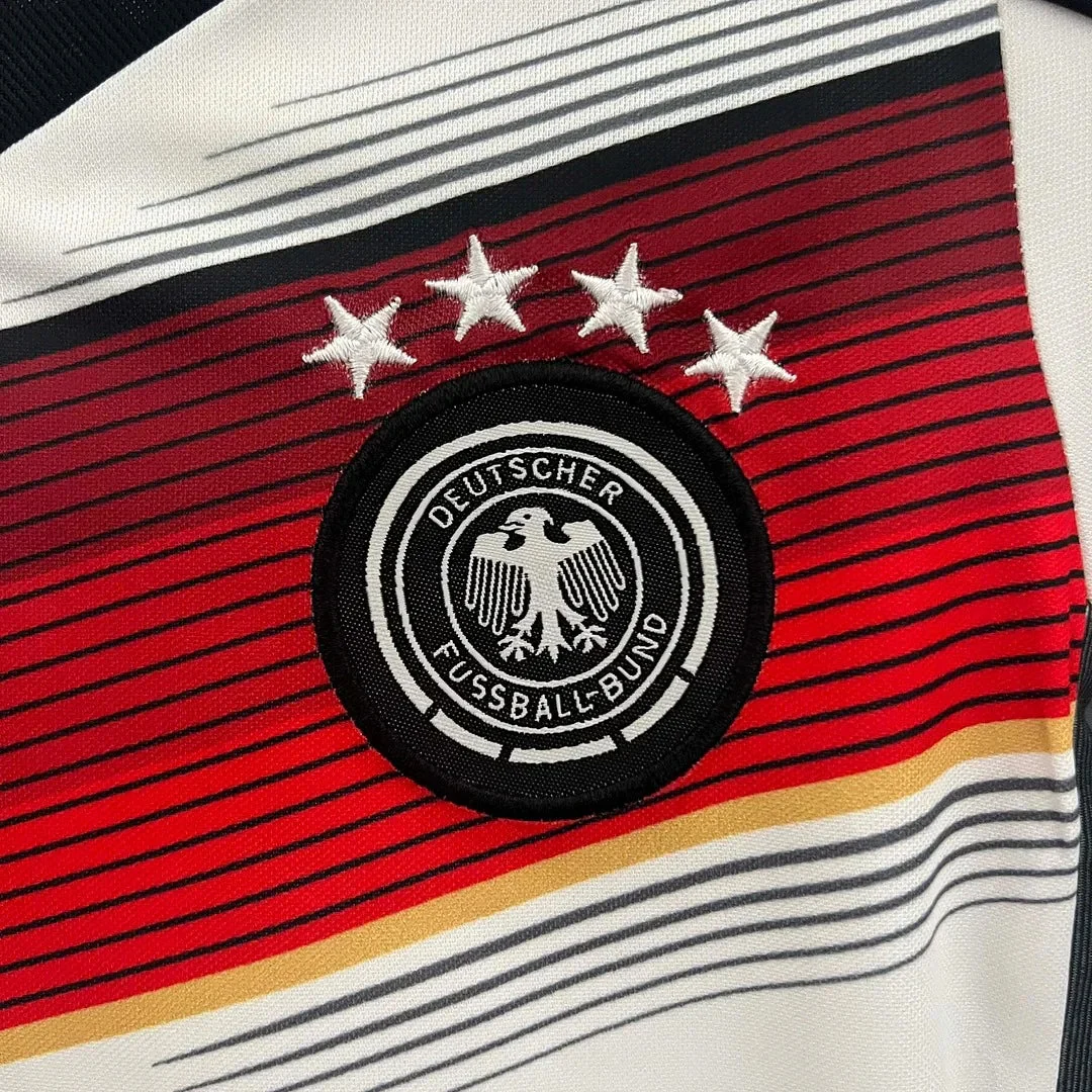 2014 Retro Germany Home Jersey Kids Size - Image 4