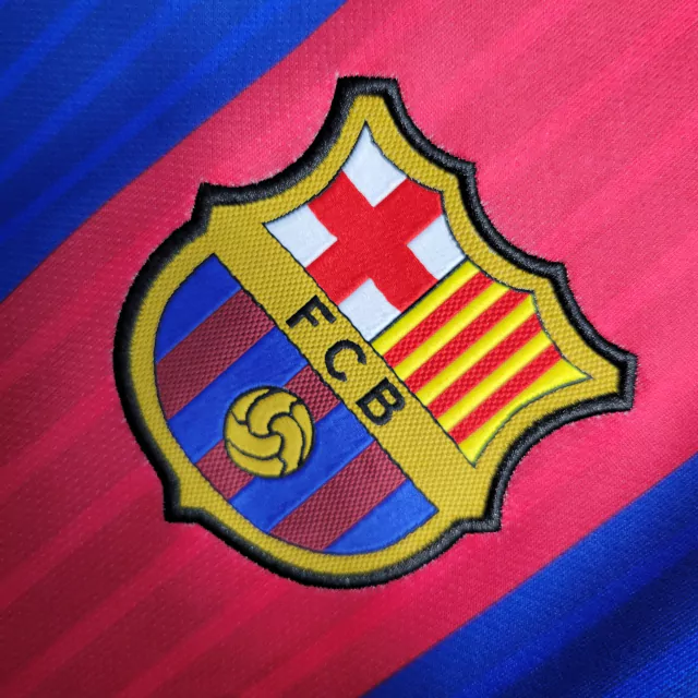 2016/2017 Retro Barcelona Home Jersey - Image 4