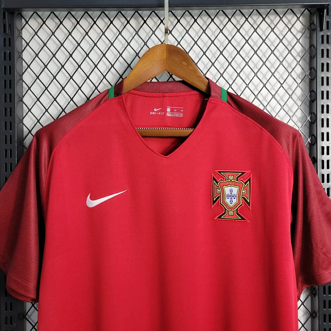 2016 Retro Portugal Home Jersey - Image 3
