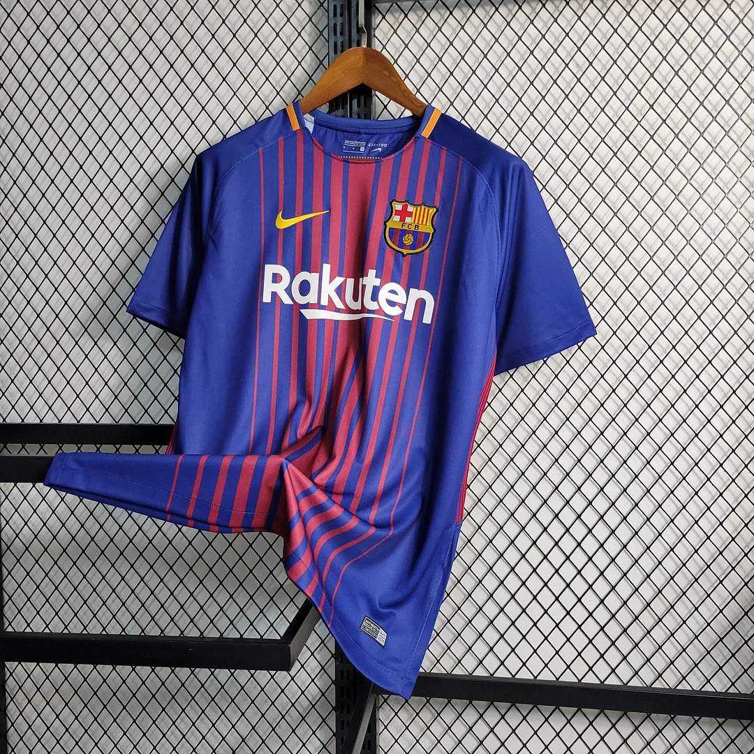2017/2018 Retro Barcelona Home Jersey - Image 3