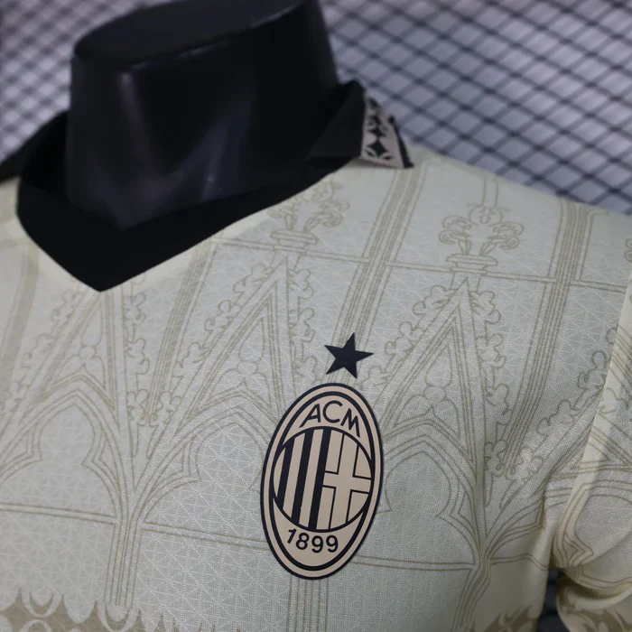 AC Milan 2023/2024 Fourth Kit Beige - Image 4