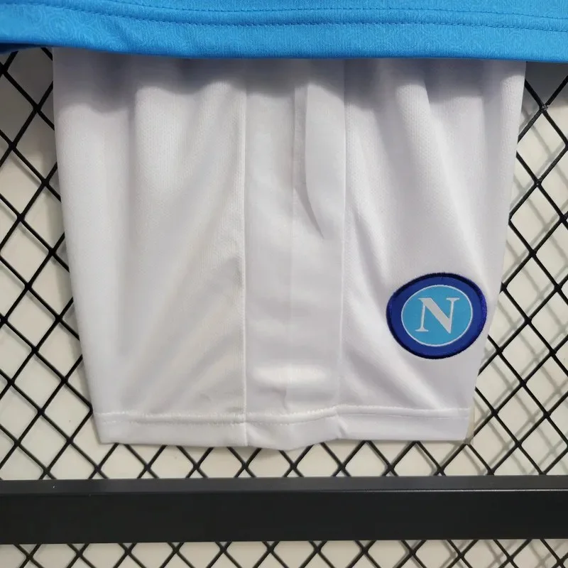 2023/2024 Napoli Home Kit Kids Size - Image 4