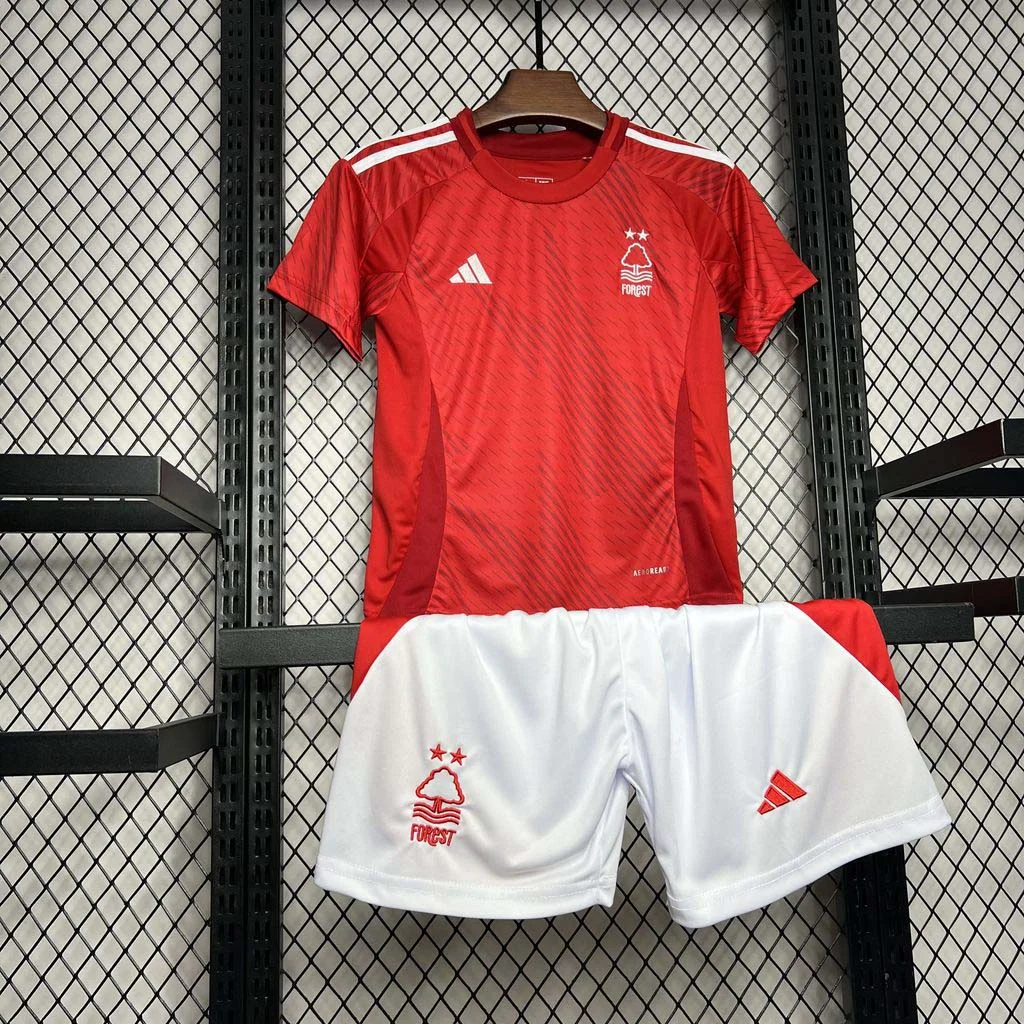 2024-2025 Nottingham Forest Home Kit Kids Size - Image 3