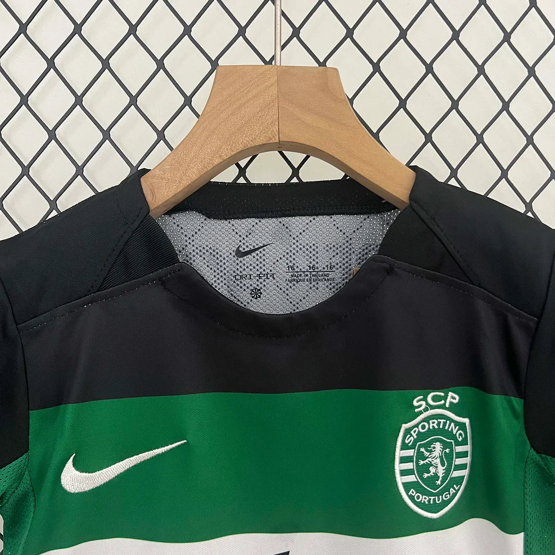 2024/2025 Sporting Lisbon Home Kit Kids Size - Image 3