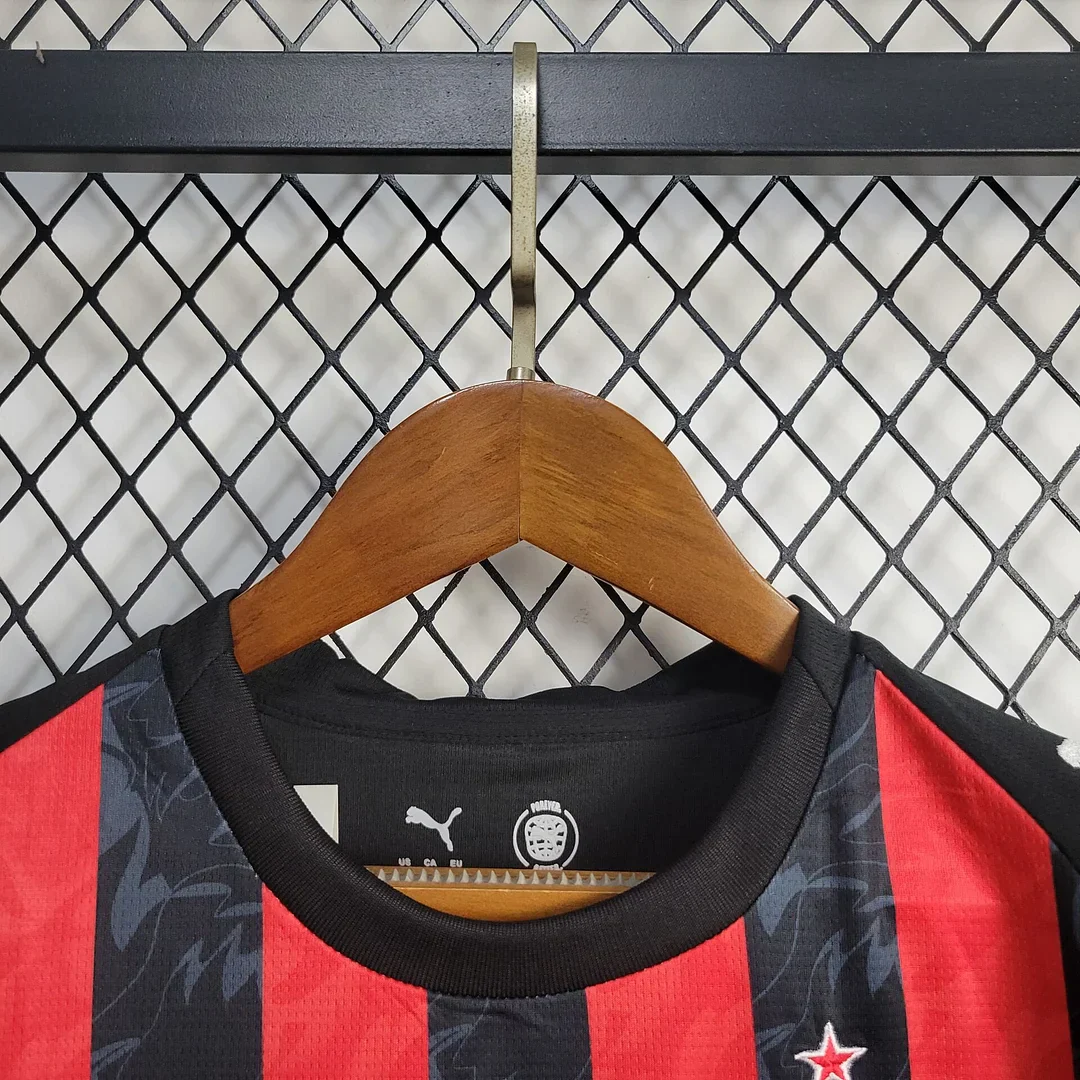 2025/2026 AC Milan Home Kit Kids Size - Image 5