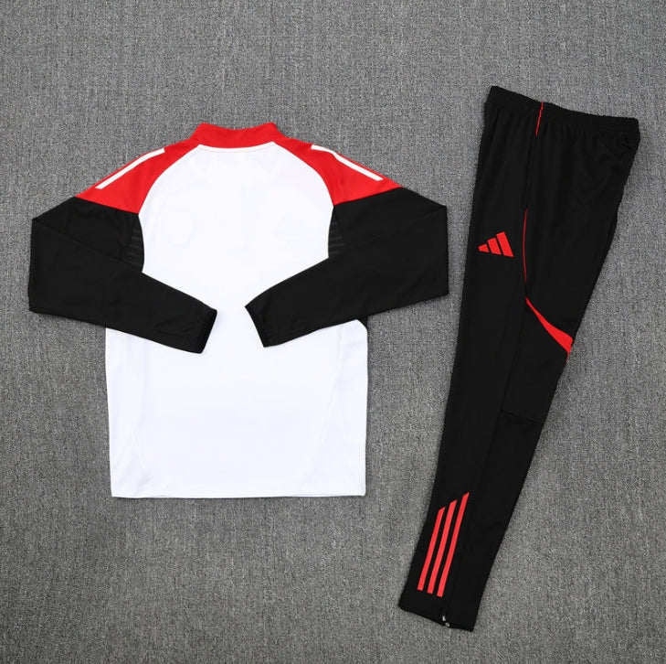 2025/2026 Arsenal White and Black x Red Tracksuit - Image 2