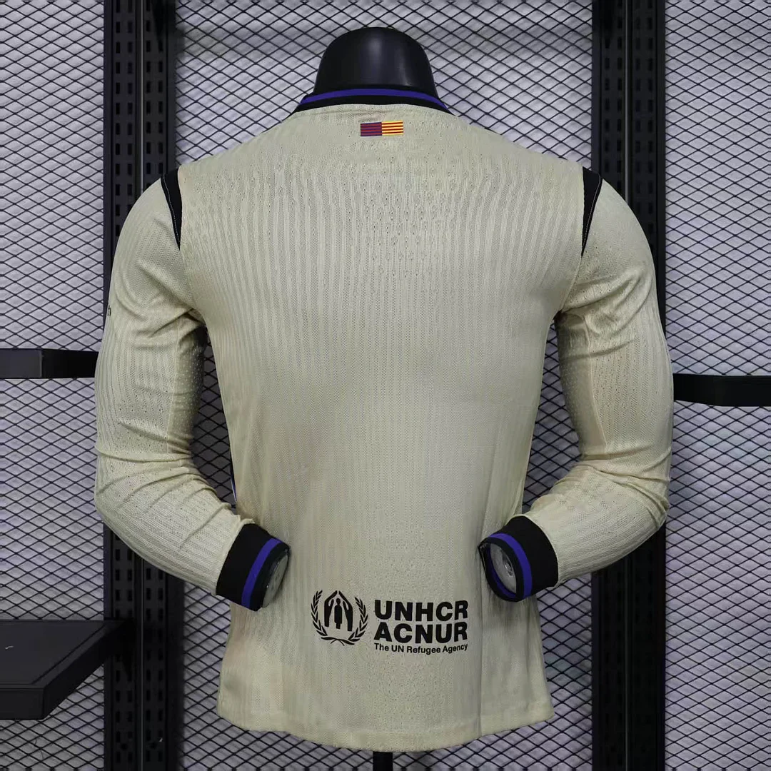 2025-2026 Barcelona Away Kit Long Sleeve - Image 2