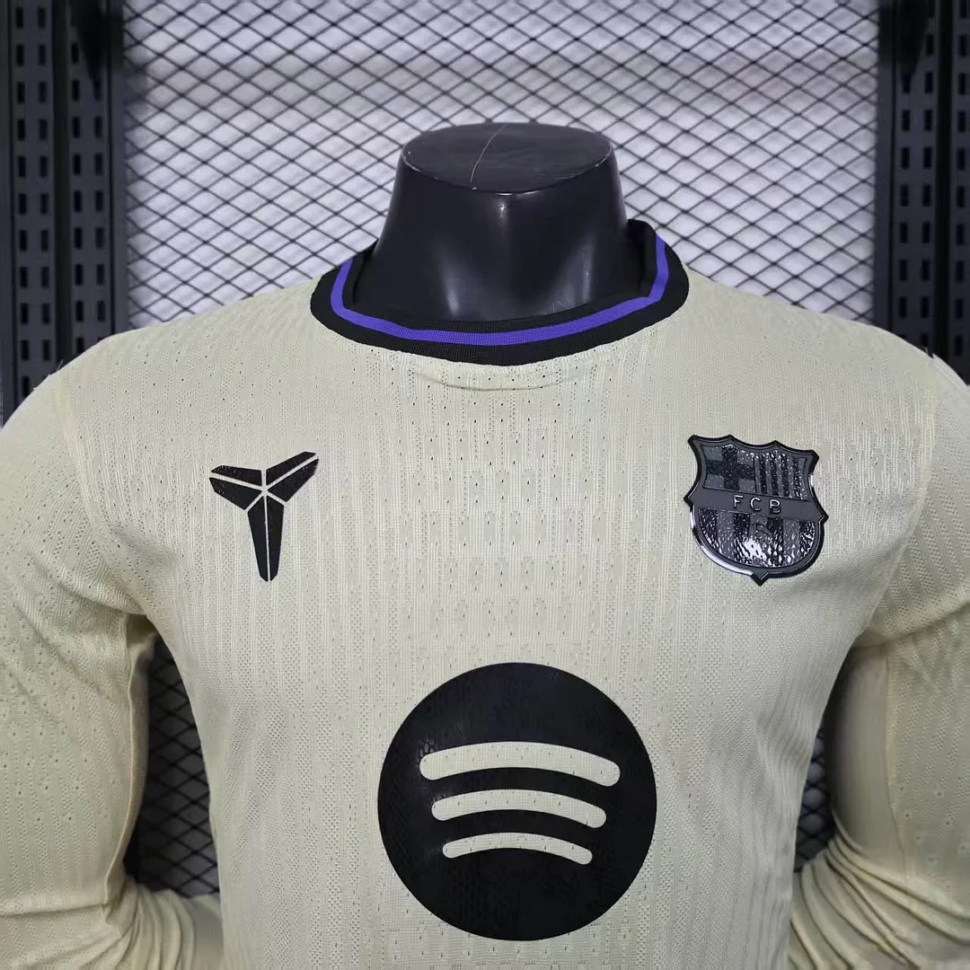 2025-2026 Barcelona Away Kit Long Sleeve - Image 3