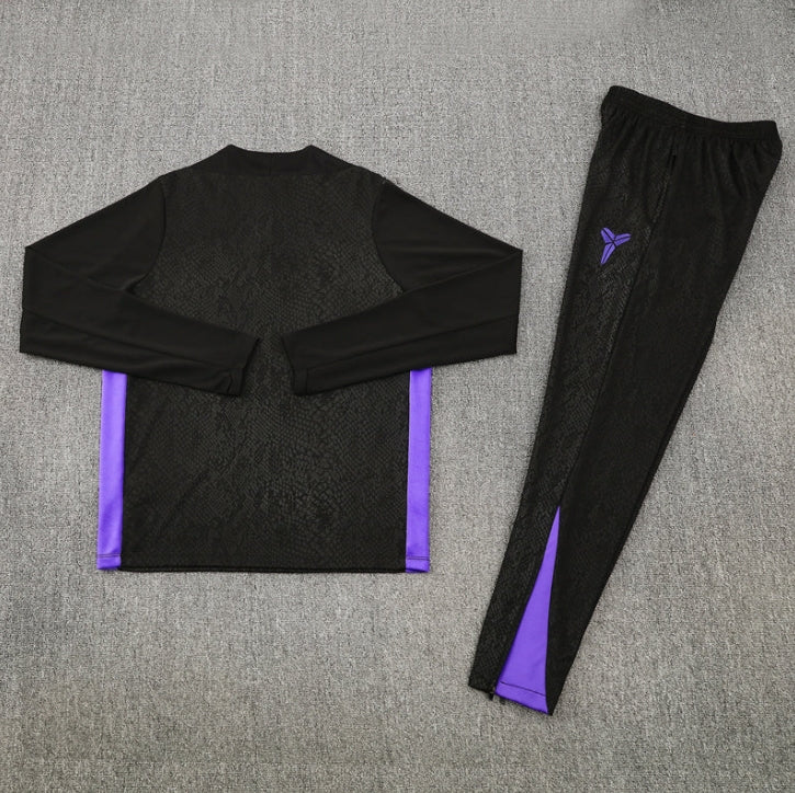 2025/2026 Barcelona Black and Purple Tracksuit - Image 2