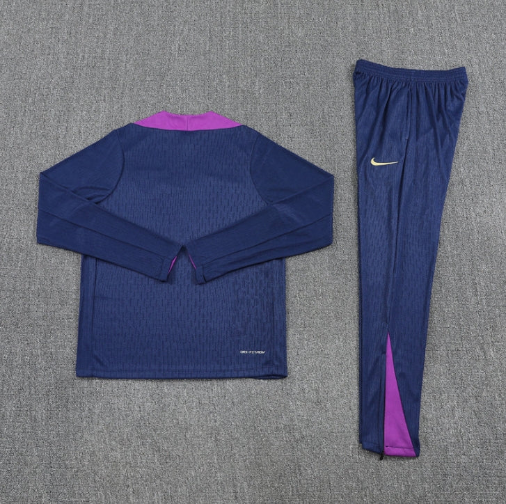 2025/2026 Barcelona Blue and Purple Tracksuit - Image 2