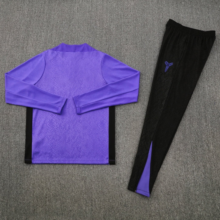2025/2026 Barcelona Purple and Black Tracksuit - Image 2