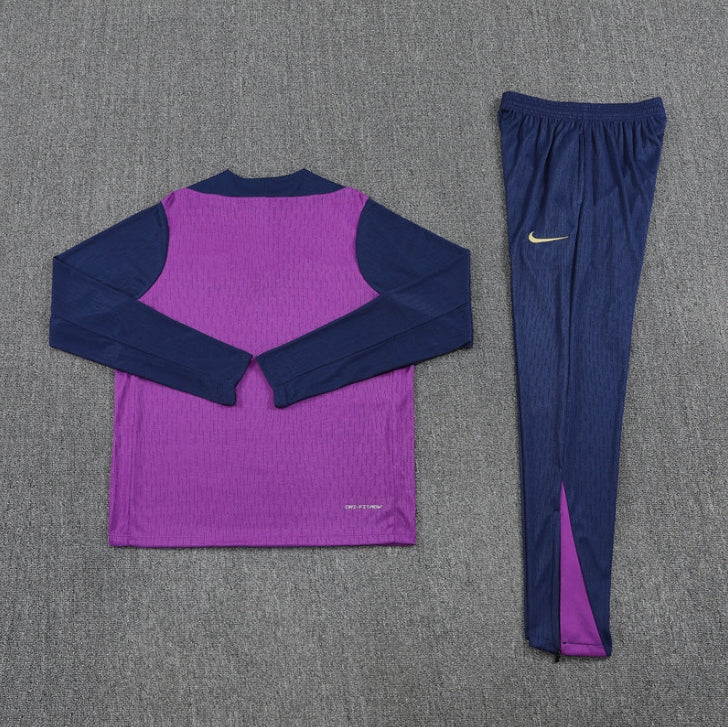 2025/2026 Barcelona Purple and Blue Tracksuit - Image 2