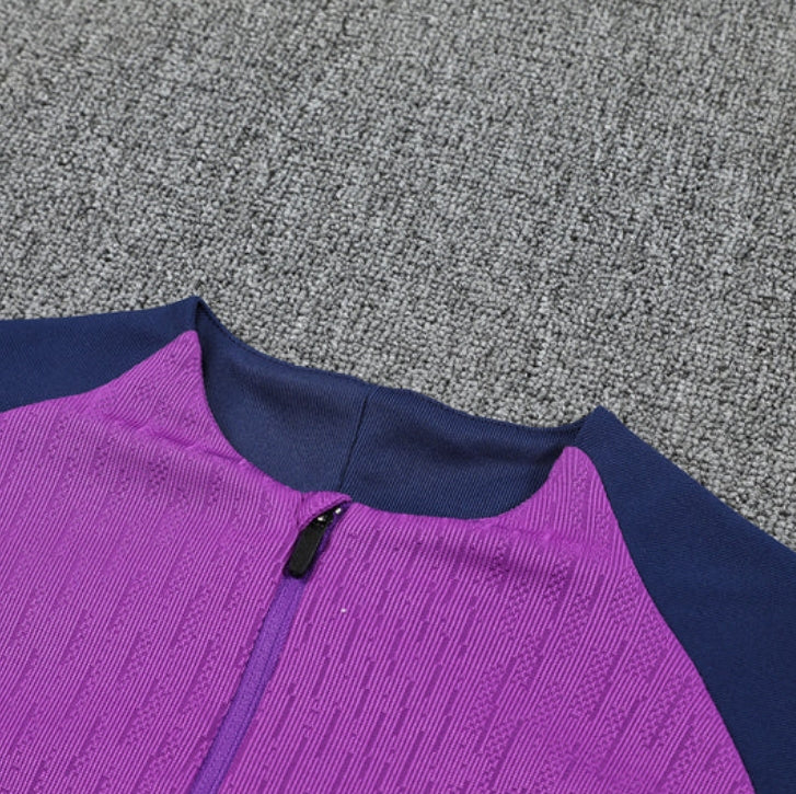2025/2026 Barcelona Purple and Blue Tracksuit - Image 3