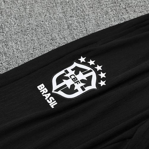 2025/2026 Brazil Orange and Black Tracksuit - Image 4