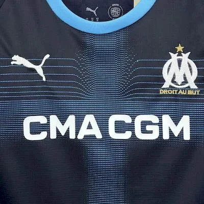2025/2026 Olympique de Marseille Away Kit Kids Size - Image 5