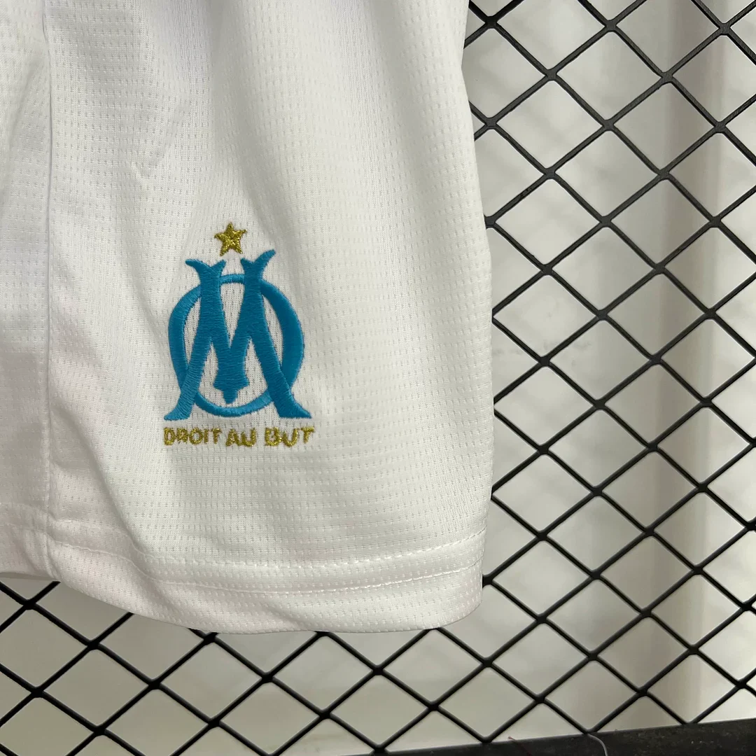 2025/2026 Olympique de Marseille Home Kit Kids Size - Image 8