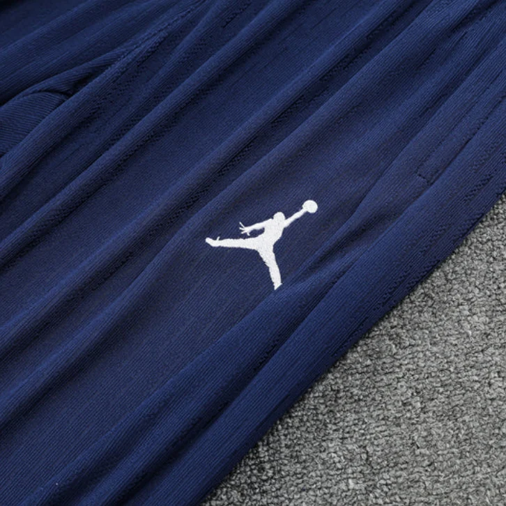 2025/2026 PSG Paris Saint Germain Blue and White Tracksuit - Image 5